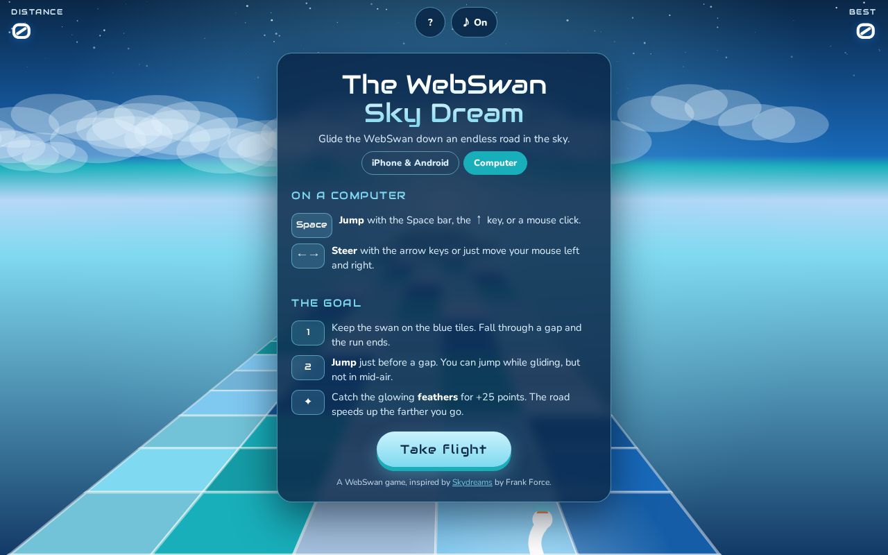 Preview of The WebSwan Sky Dream