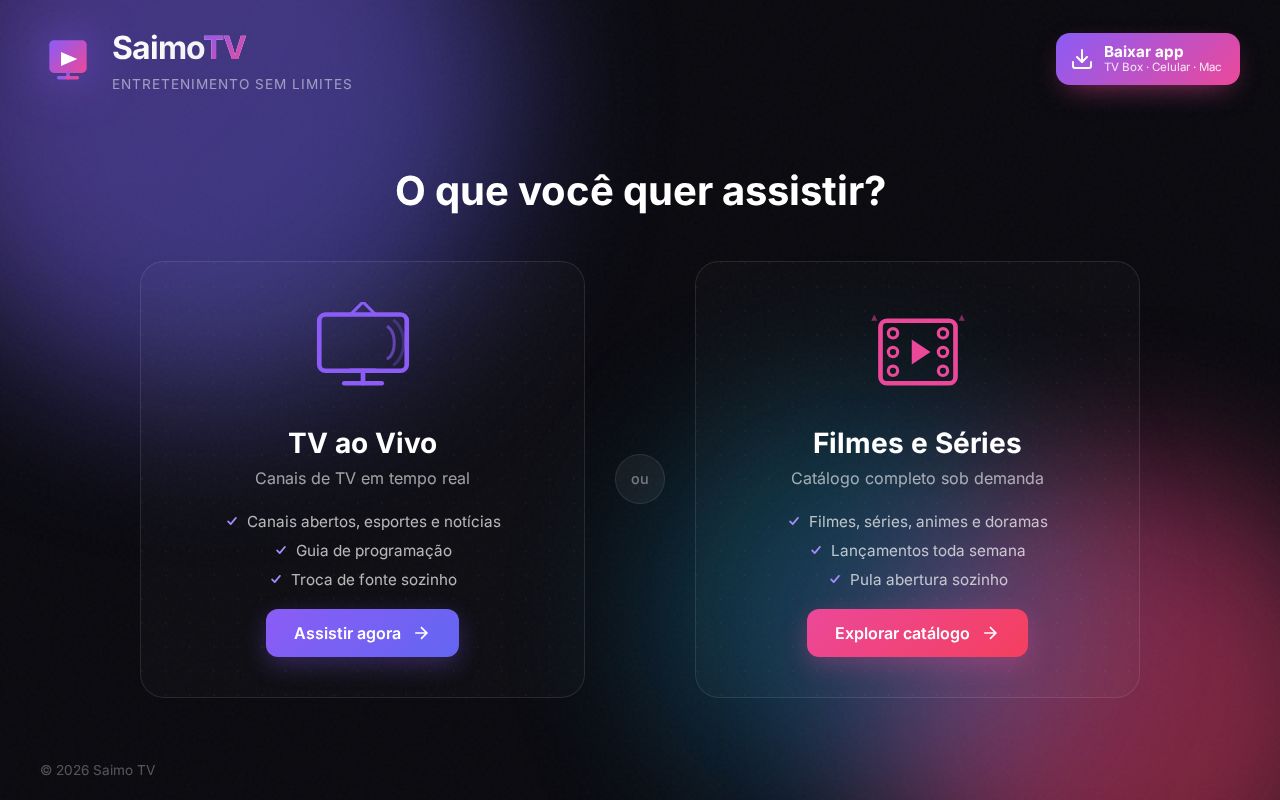Preview of SaimoTV Android