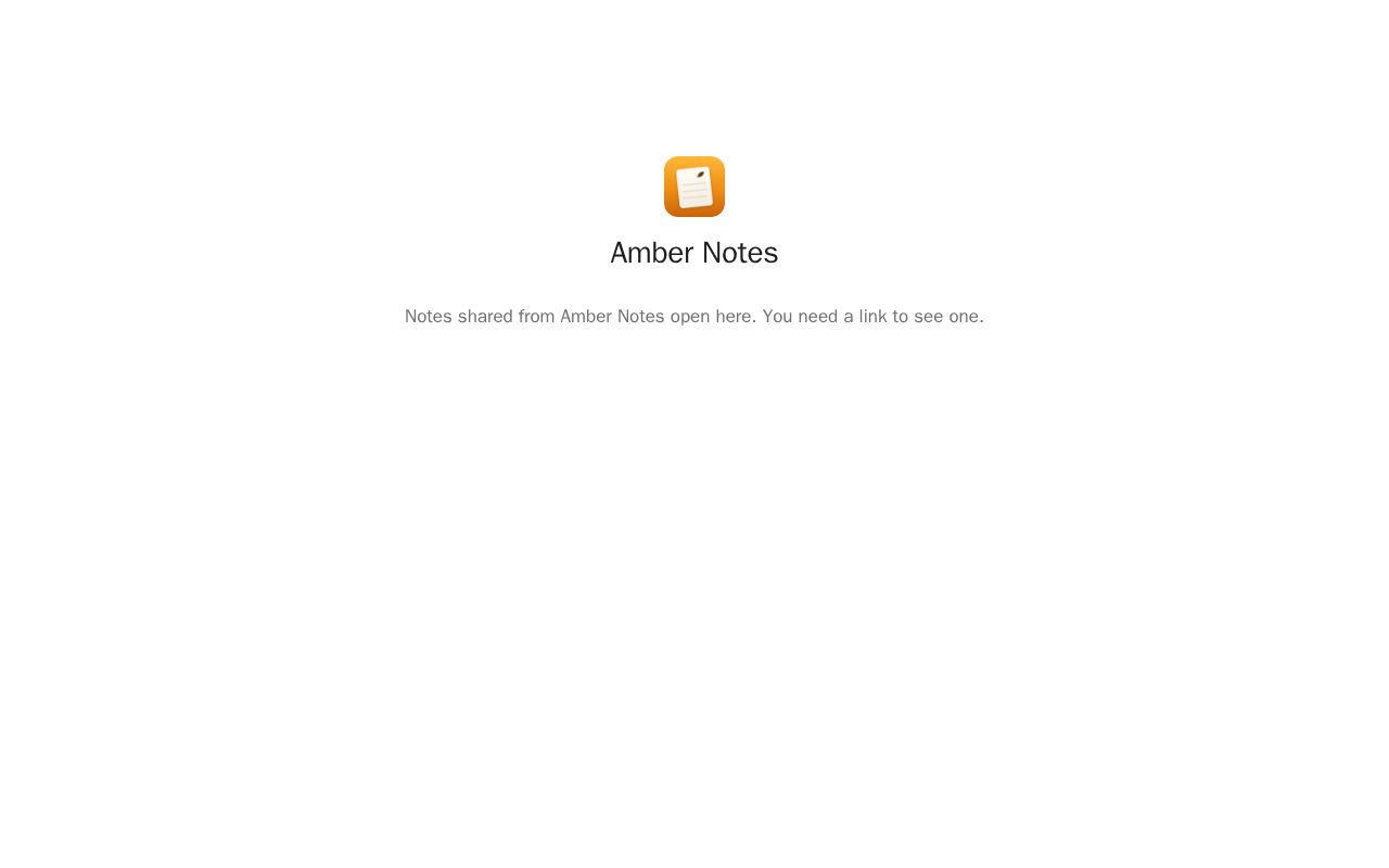 Preview of Amber Notes