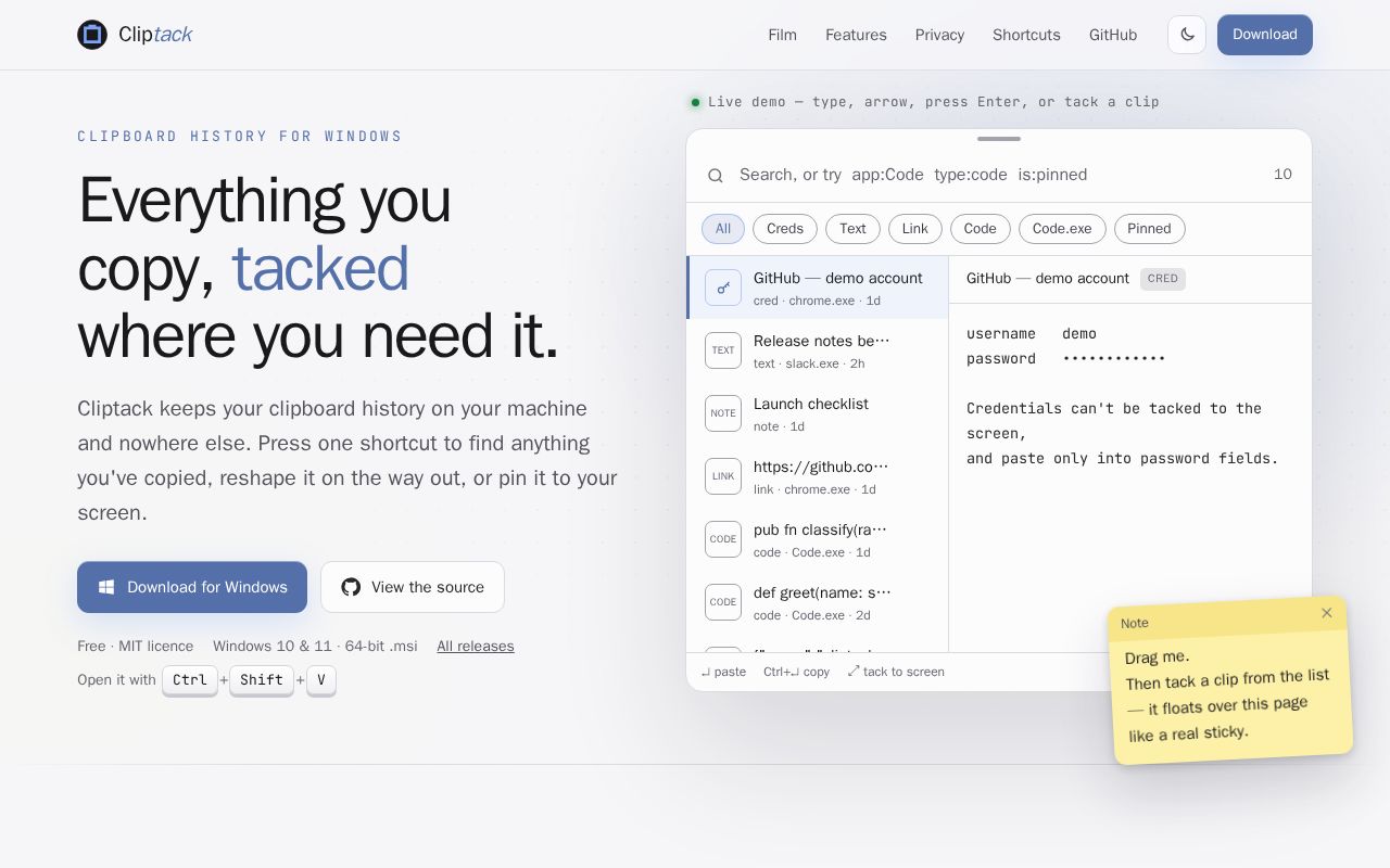 Preview of Cliptack