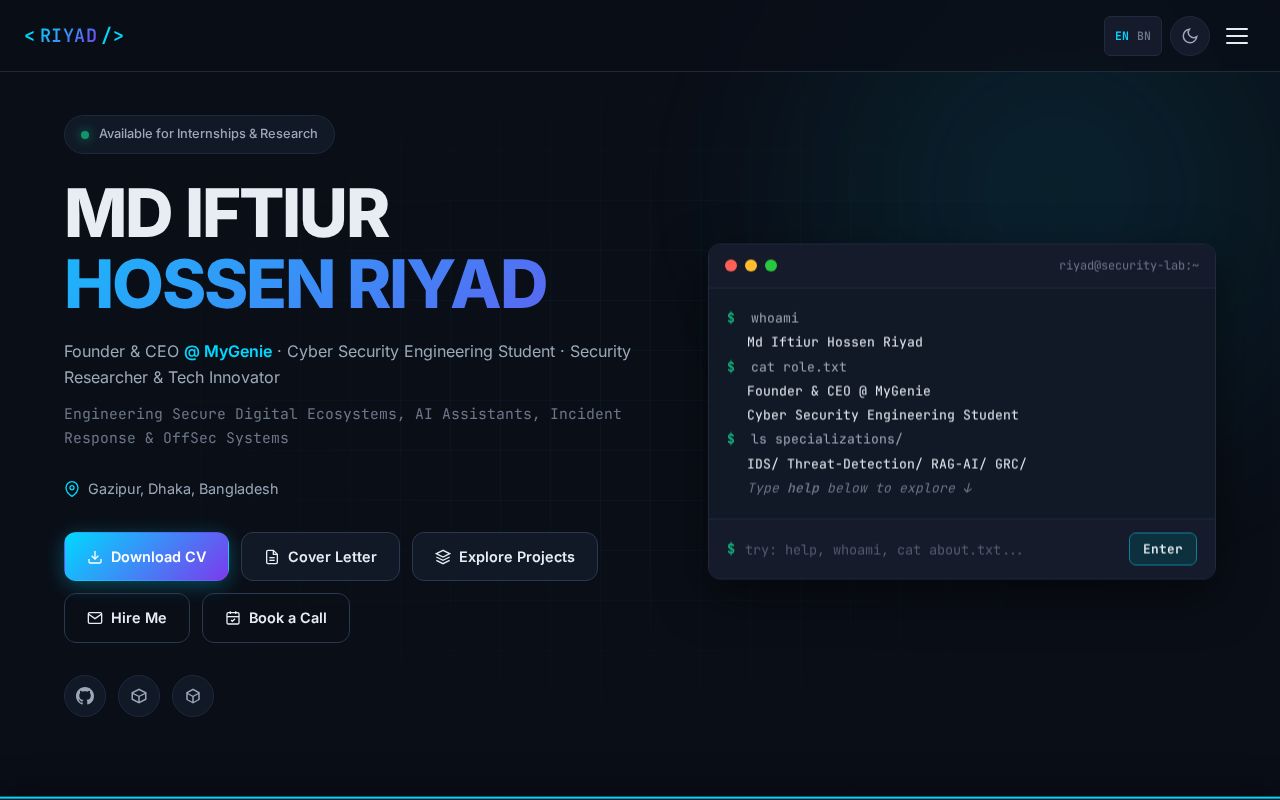 Preview of Iftiurhossenriyad Github Io