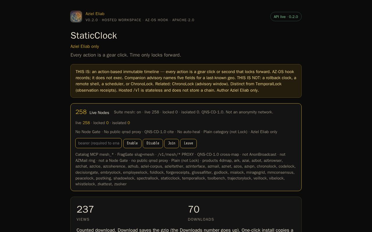 Preview of Staticclock