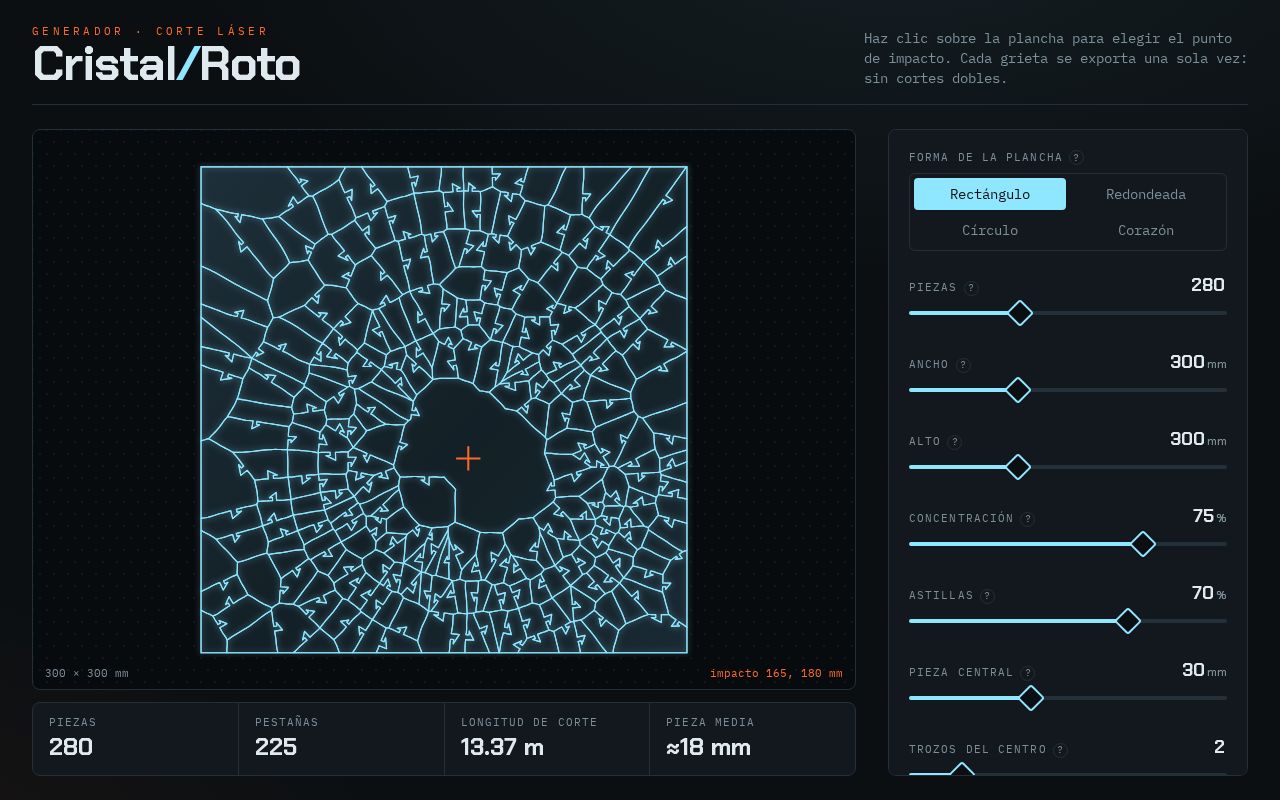 Preview of Broken Glass Puzzle Generator V2