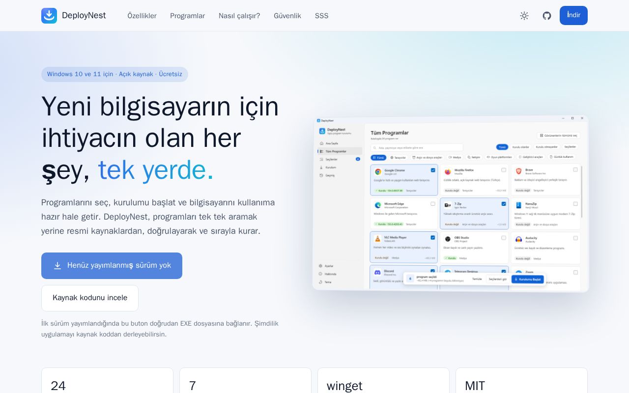 Preview of DeployNest
