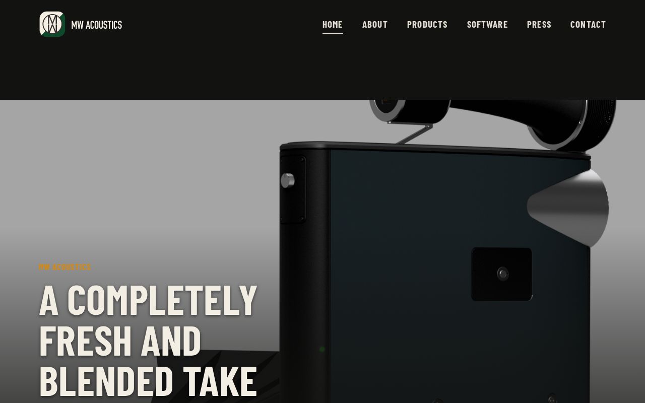 Preview of MW Acoustics division website (generated static site)