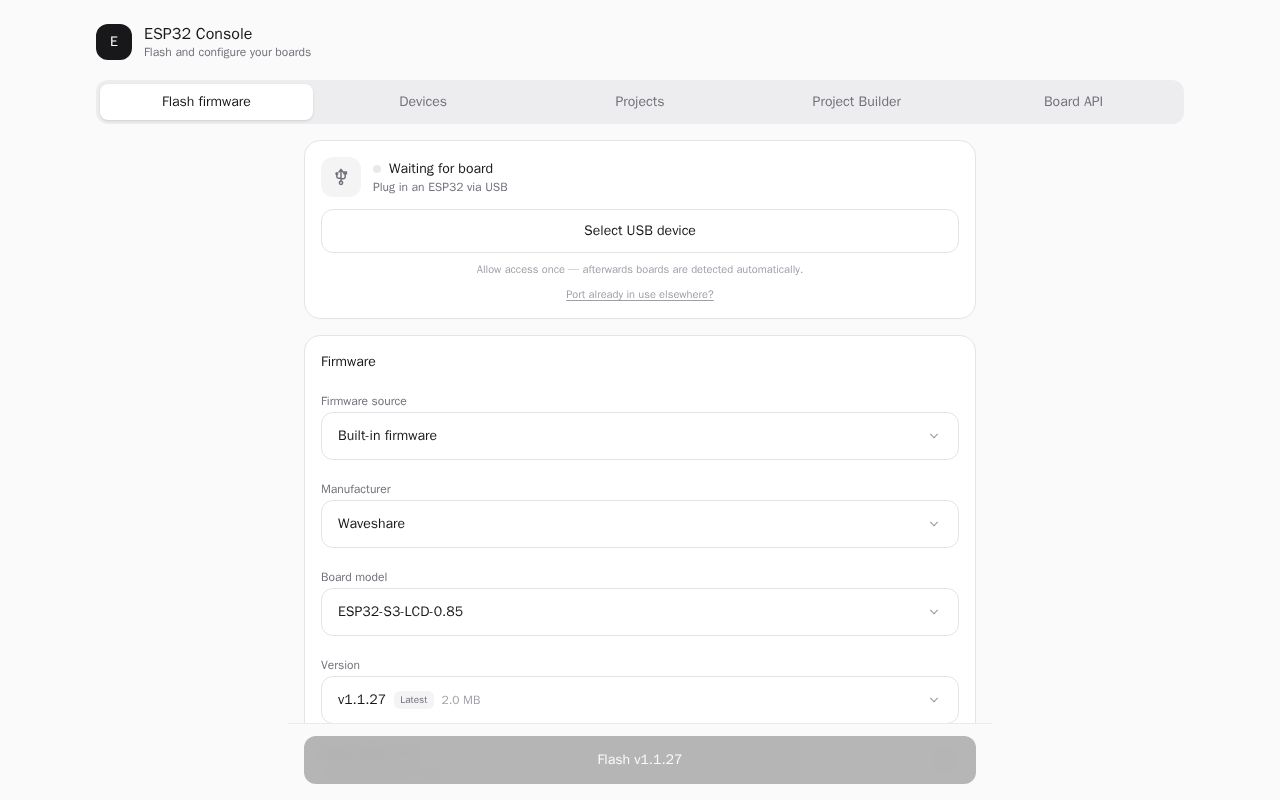 Preview of Esp32 Console