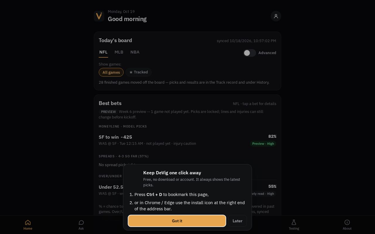 Preview of AI Bettor Model