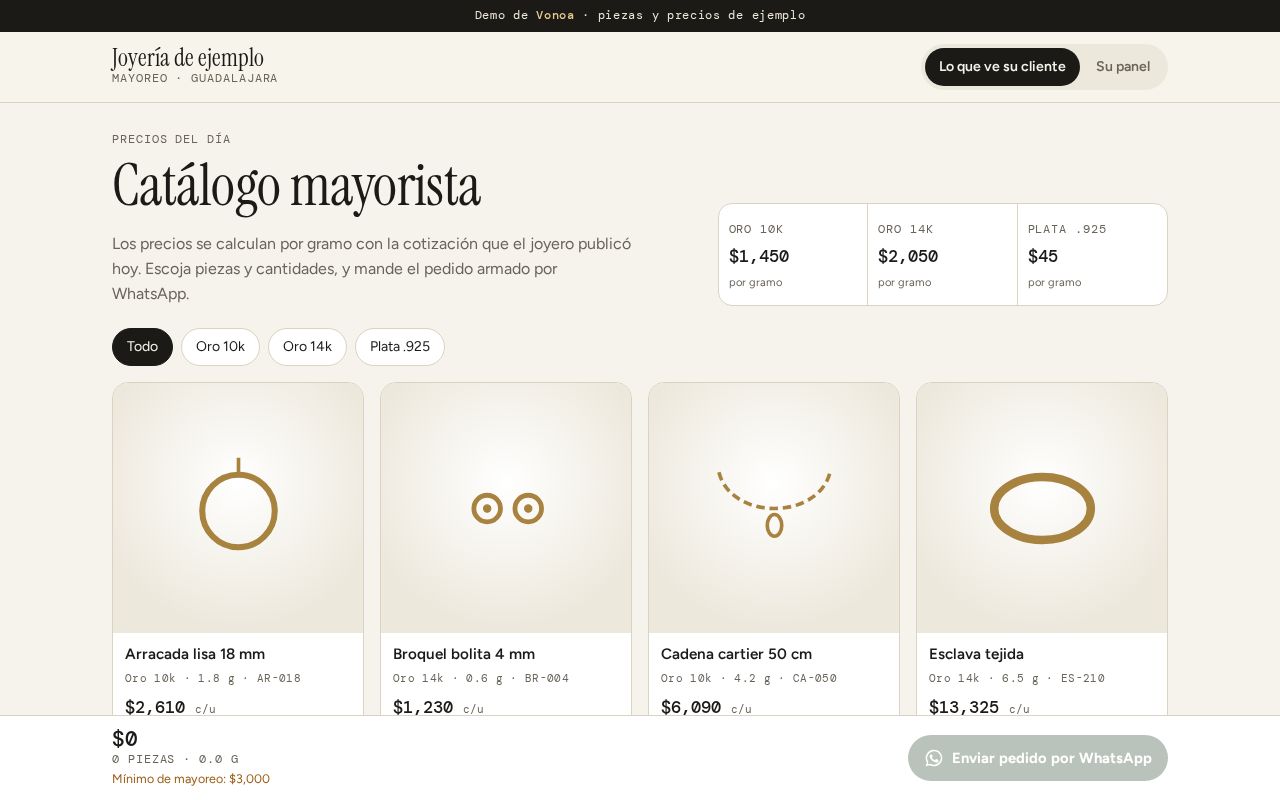 Preview of Joyeria Mayoreo Demo