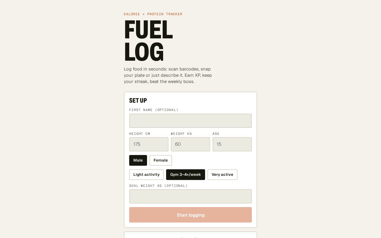 Preview of Fuel Log