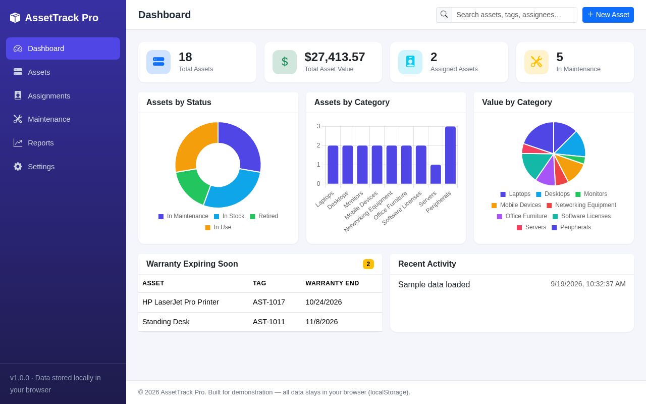 Preview of Asset Manager