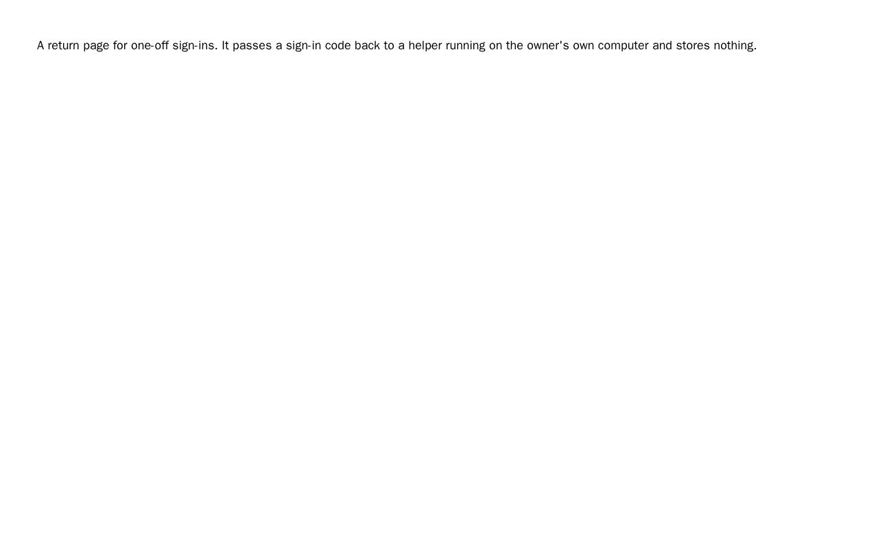 Preview of Oauth Return