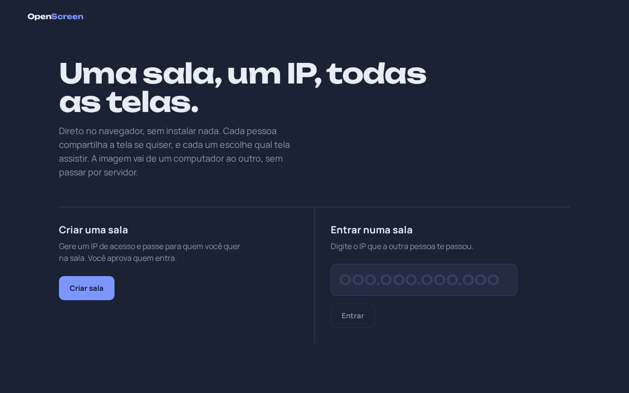 Preview of OpenScreen