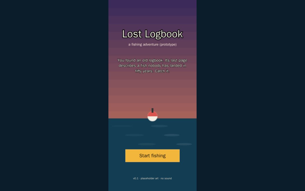 Preview of Lost Logbook (prototype)