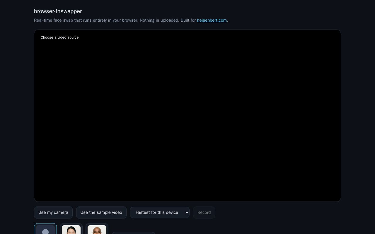 Preview of Browser Inswapper