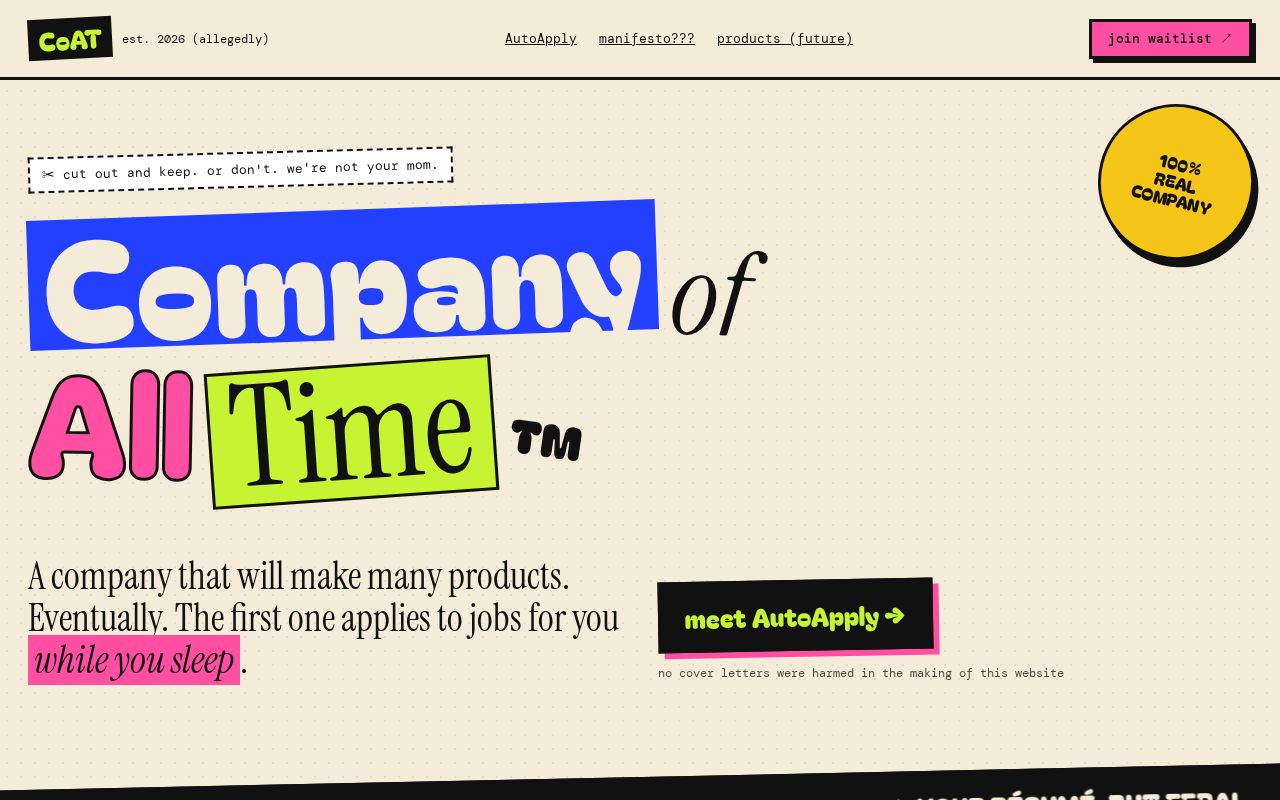 Preview of CompanyOfAllTime Web