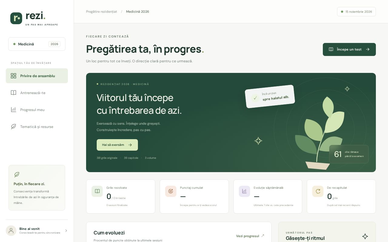 Preview of web application for medical resident questionnaires