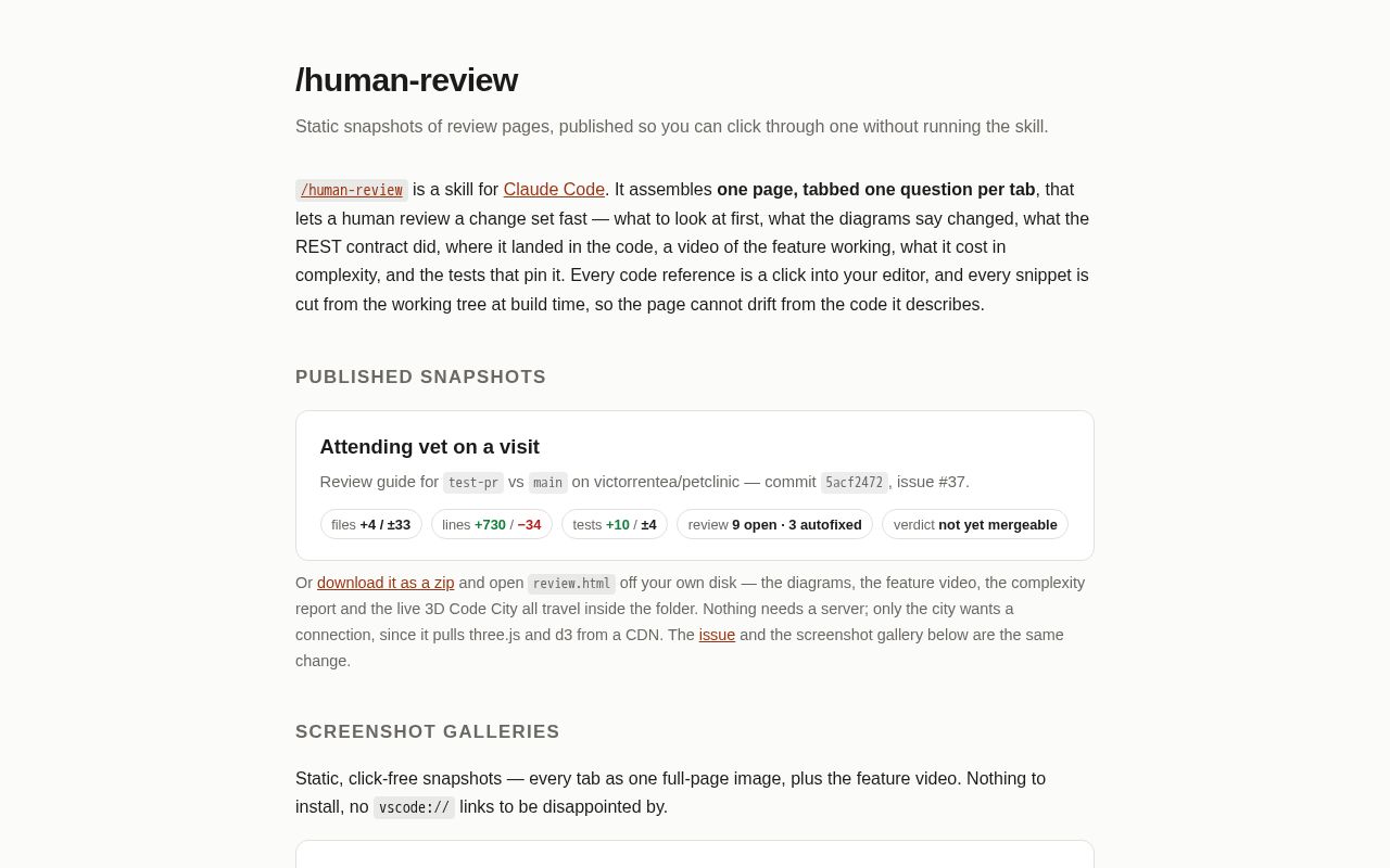 Preview of Human Review