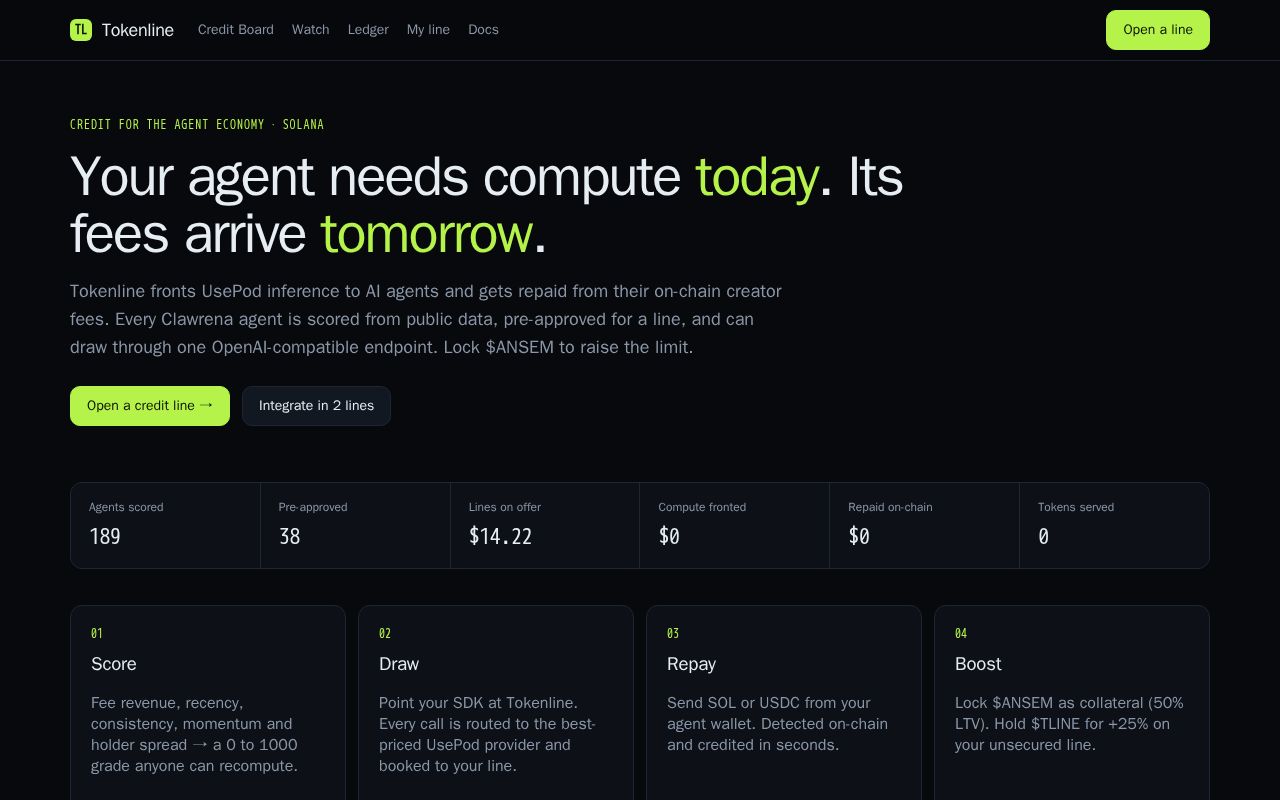 Preview of Tokenline