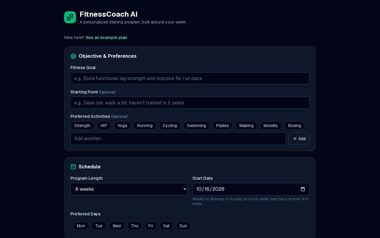 Preview of Fitness Coach Ai