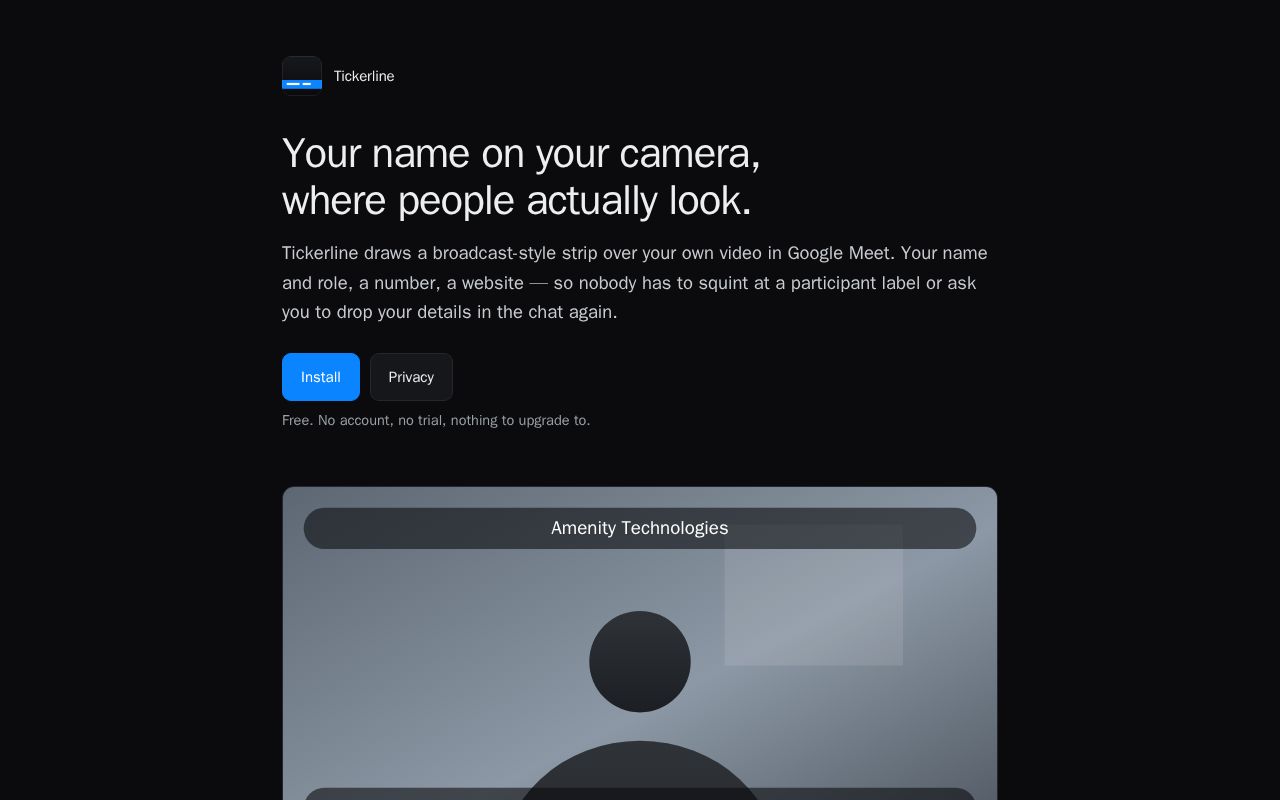 Preview of Tickerline