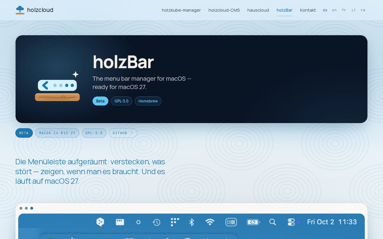 Preview of HolzBar