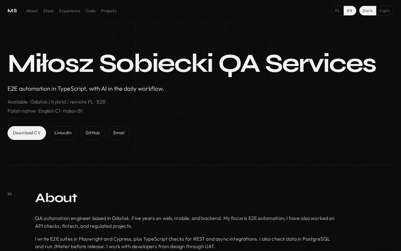 Preview of Milosz Sobiecki Qa