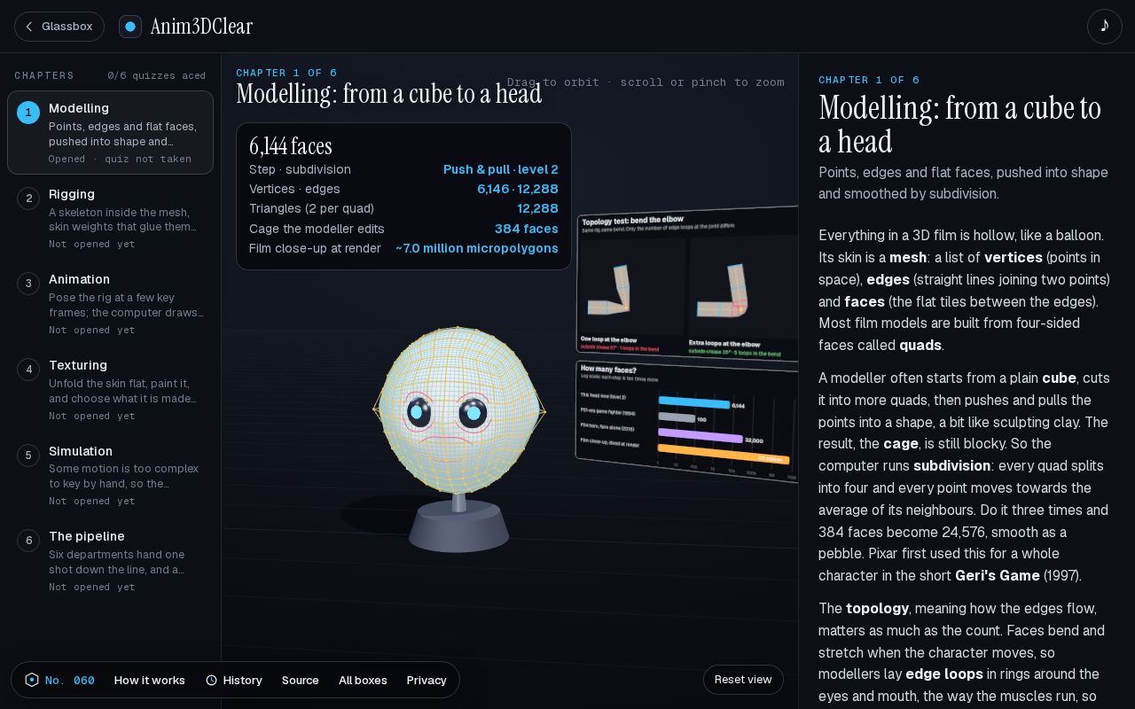 Preview of Anim3DClear: How does 3D animation work?