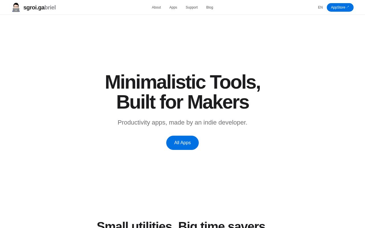 Preview of Personal homepage sgroi.ga — Gabriel Sgroi