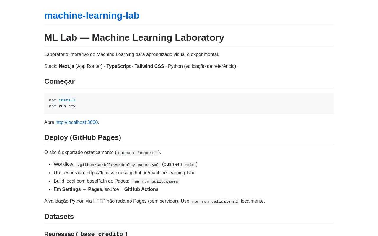 Preview of Machine Learning Lab