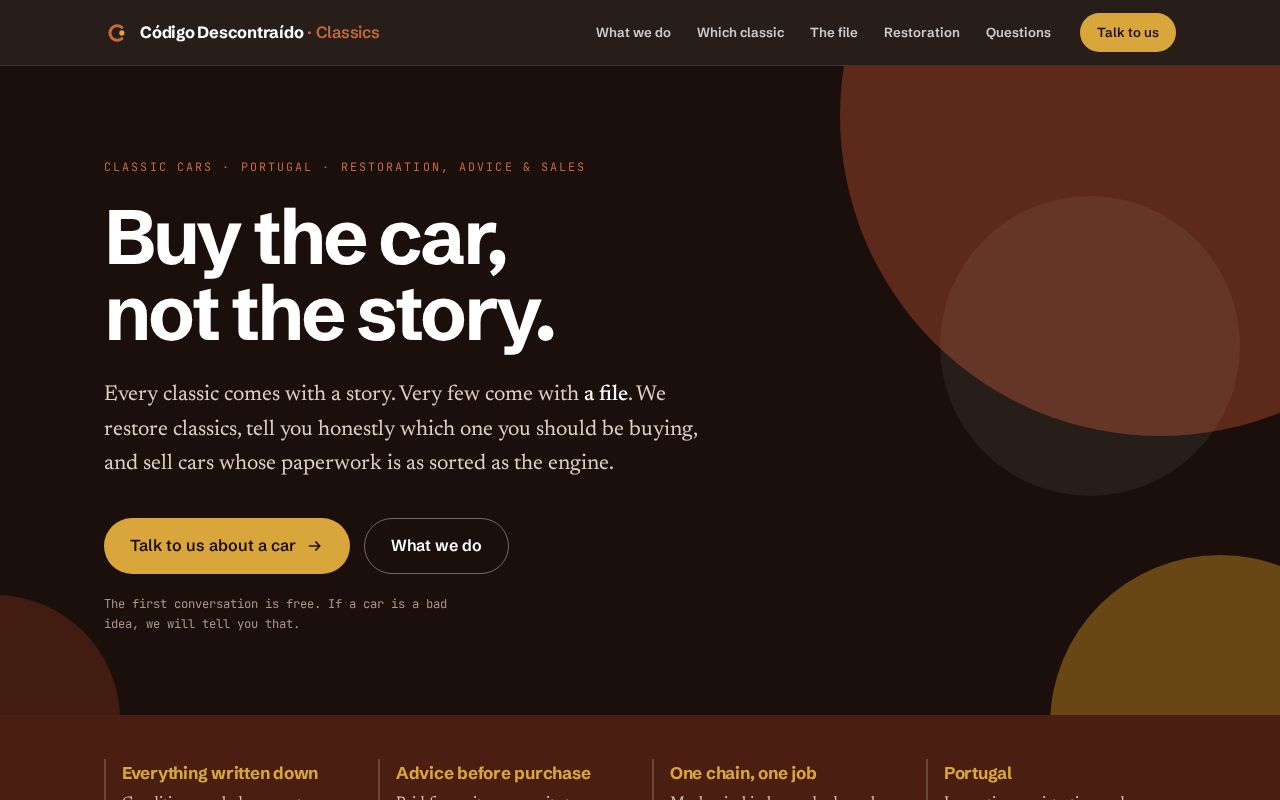Preview of Codigo Descontraido Cars Consulting Pages