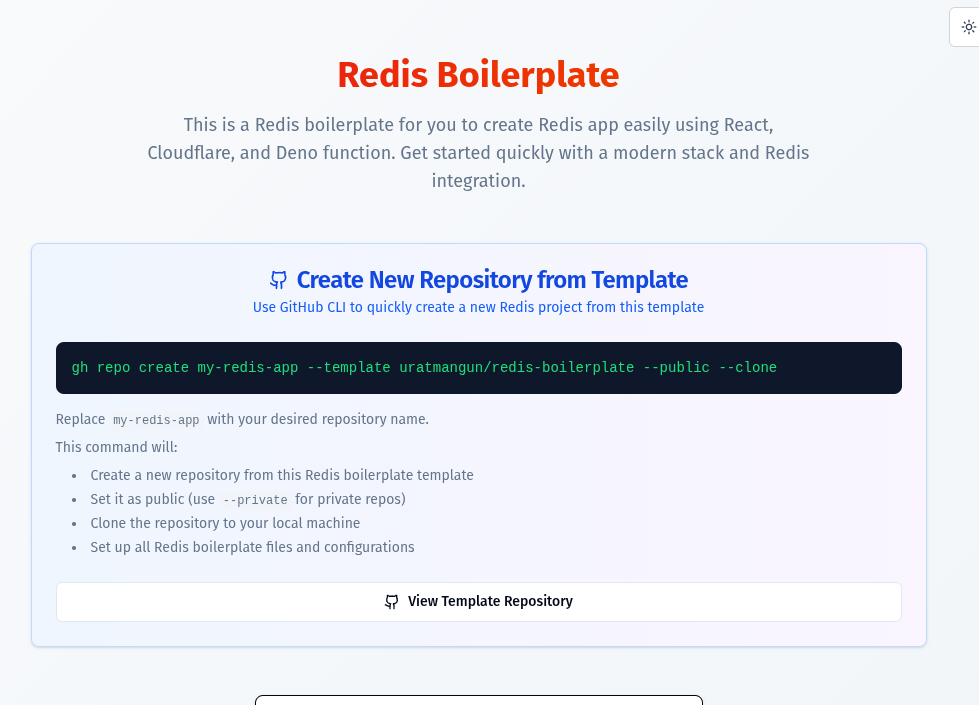 Preview of Redis AI Vector Search Boilerplate