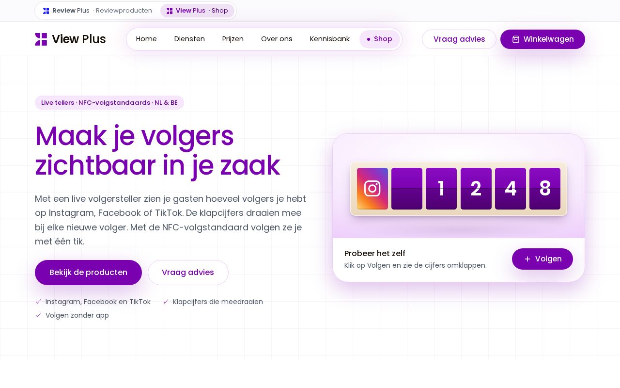 Preview of Live volgerstellers voor je zaak