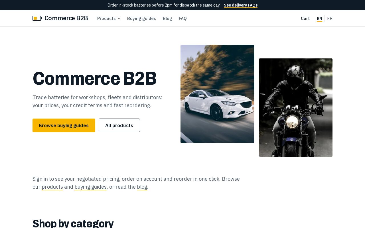 Preview of Contentful Commerce B2b