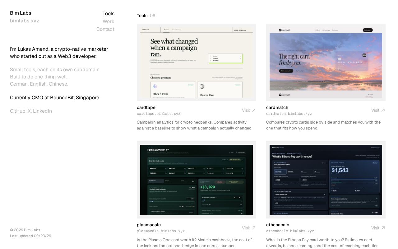 Preview of Bimlabs Landing