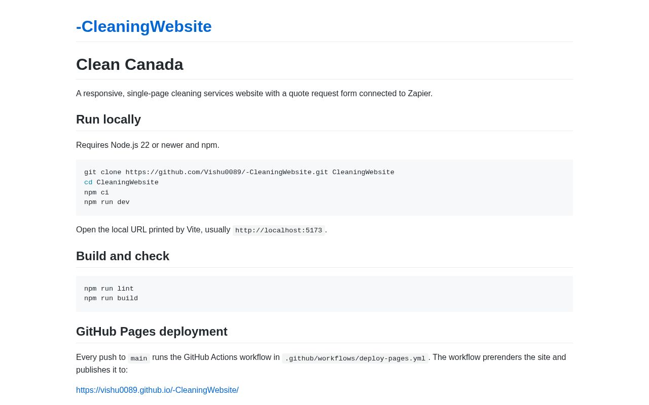 Preview of CleaningWebsite