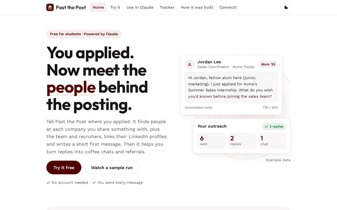 Preview of Past The Post
