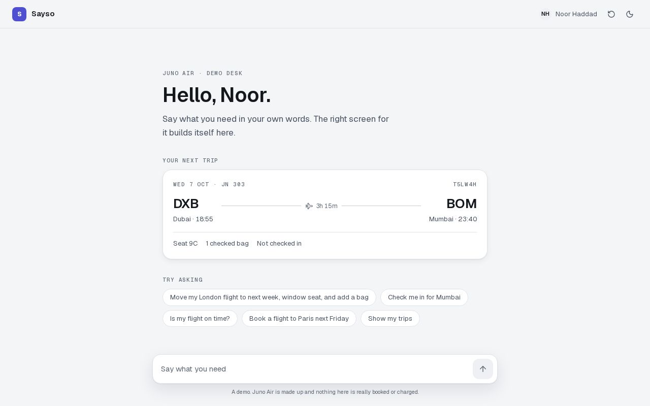 Preview of Sayso