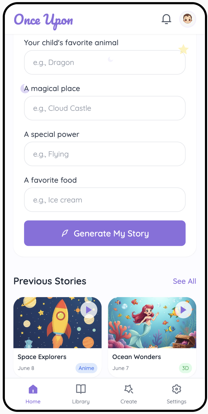 Preview of Once Upon AI
