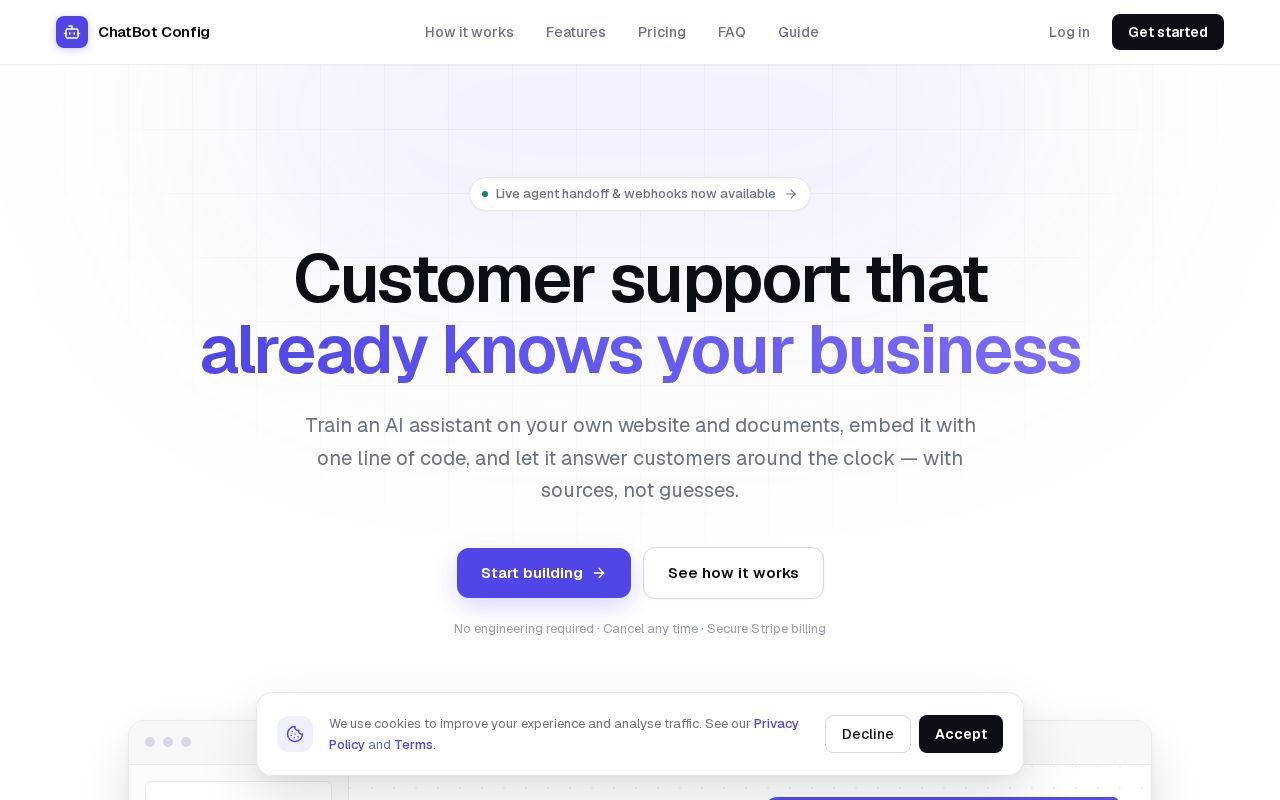 Preview of Ai Chatbot Saas