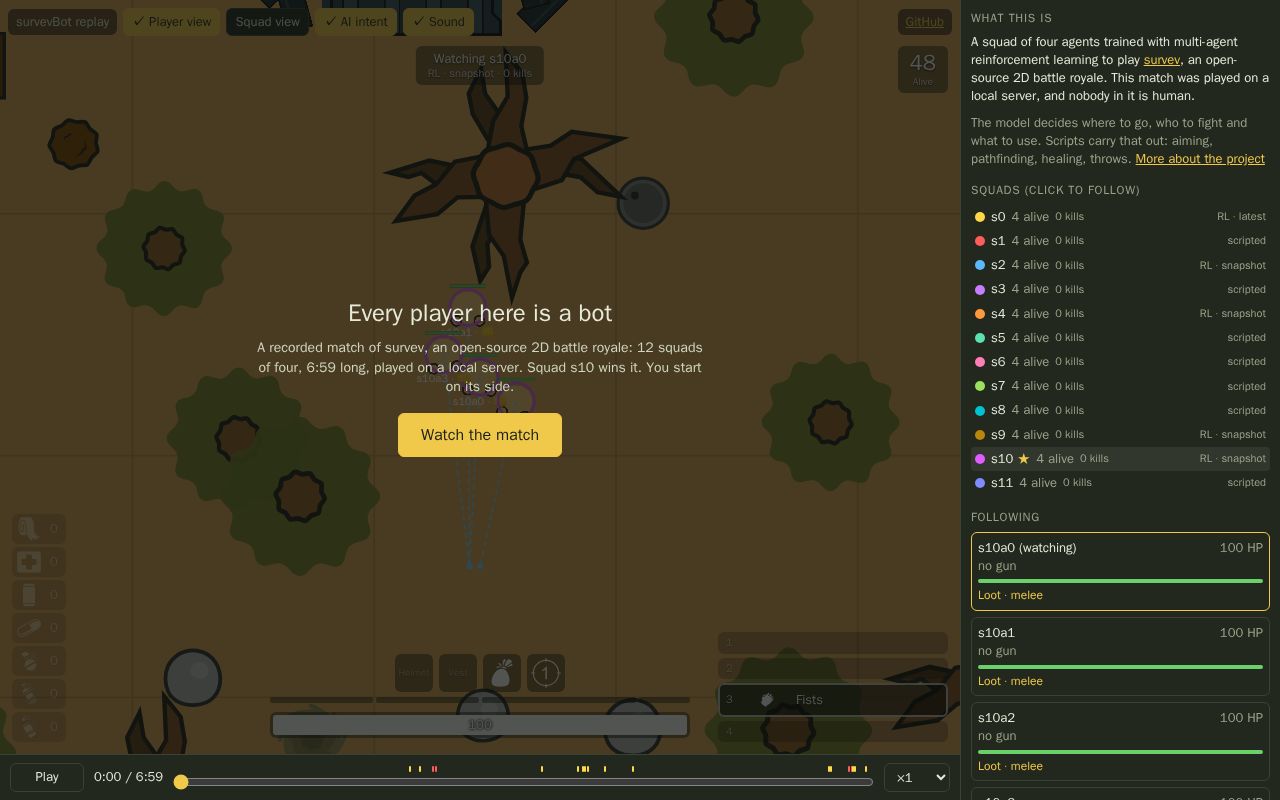 Preview of Survevbot Demo