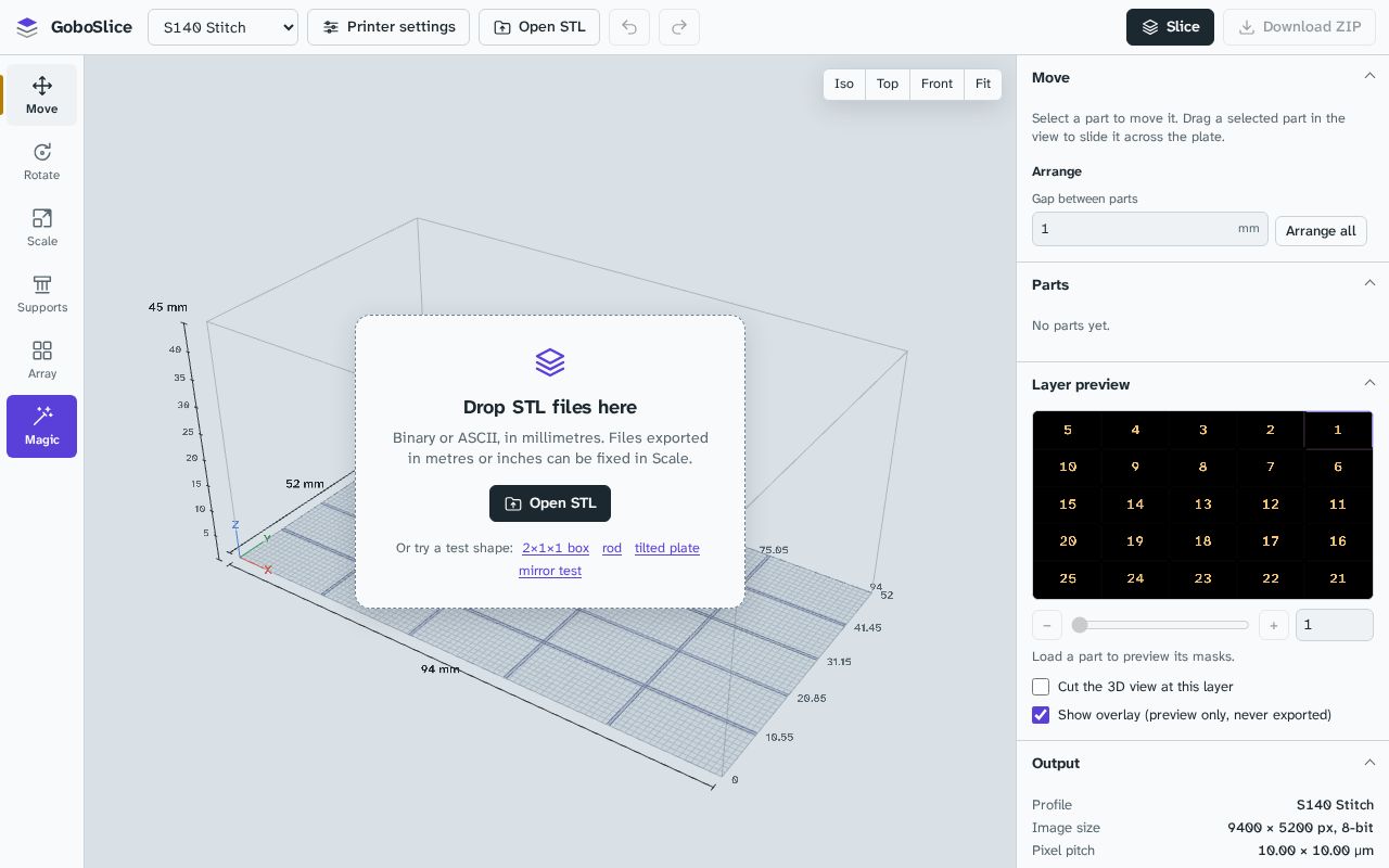 Preview of GoboSlice