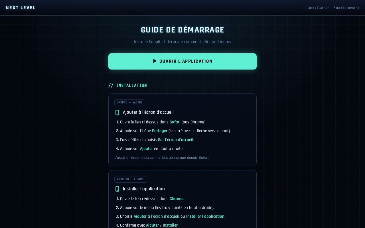 Preview of Next Level Guide
