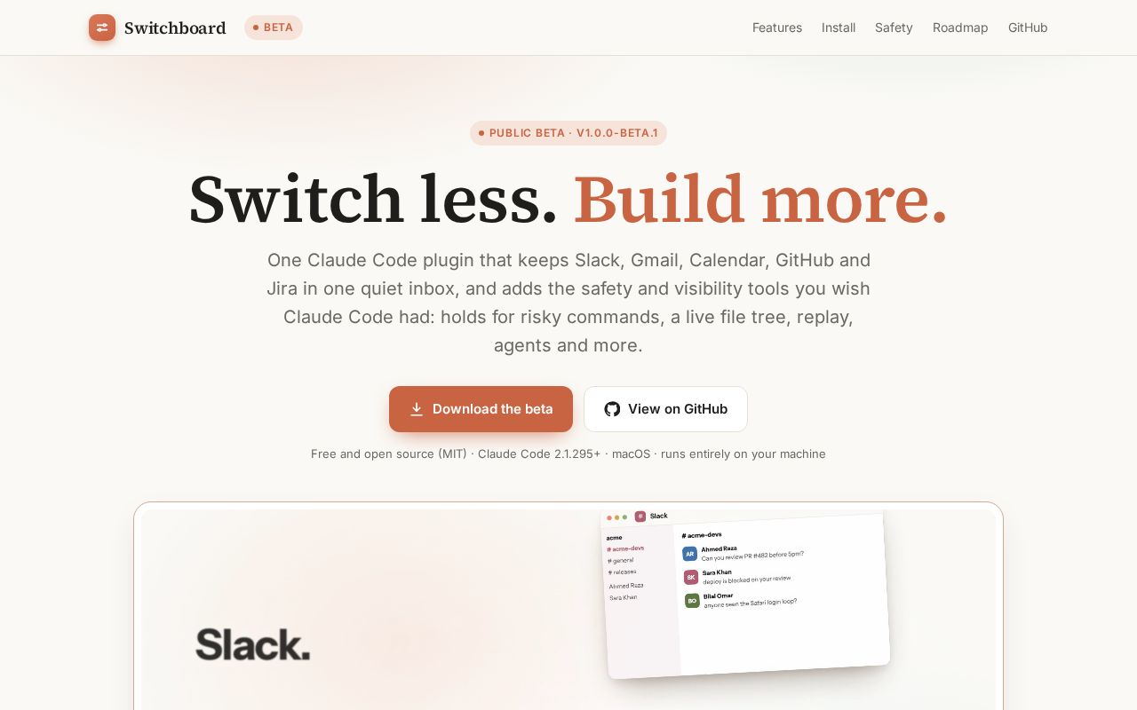 Preview of Switchboard