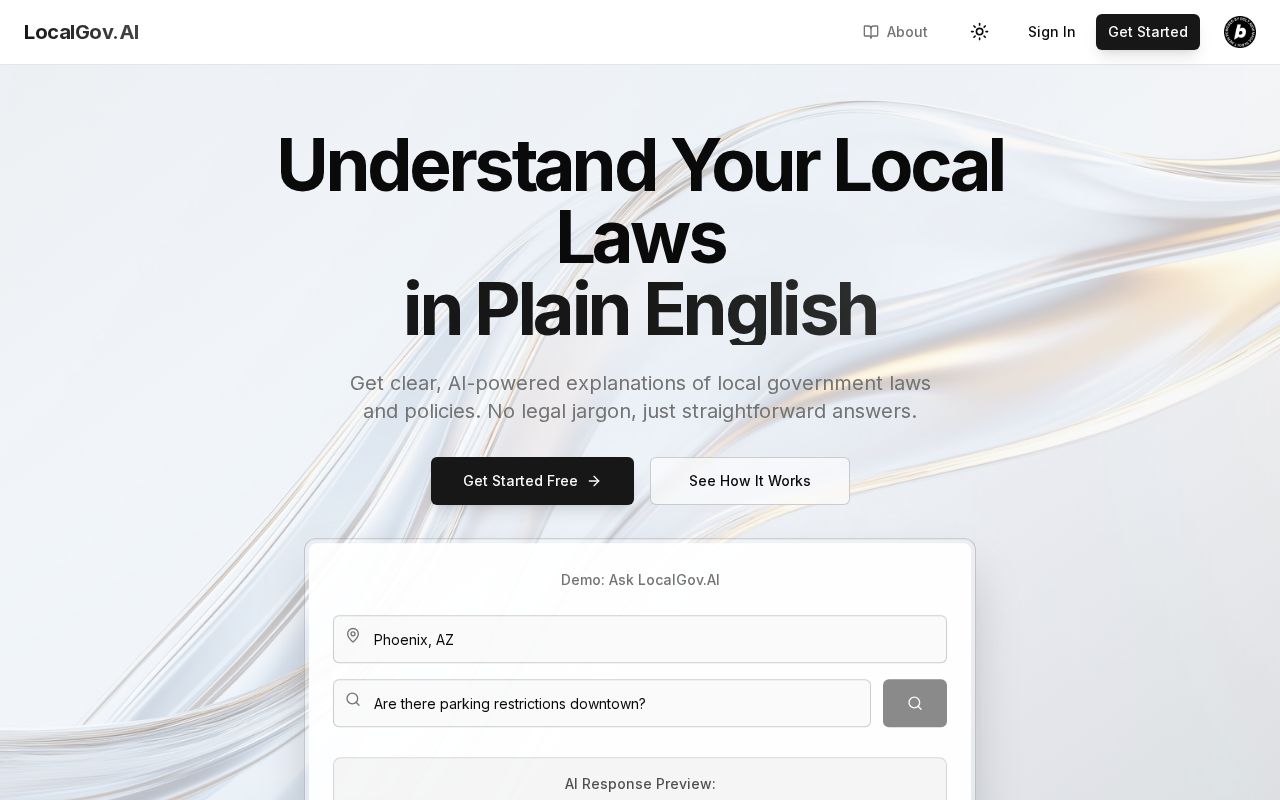Preview of LocalGov.AI