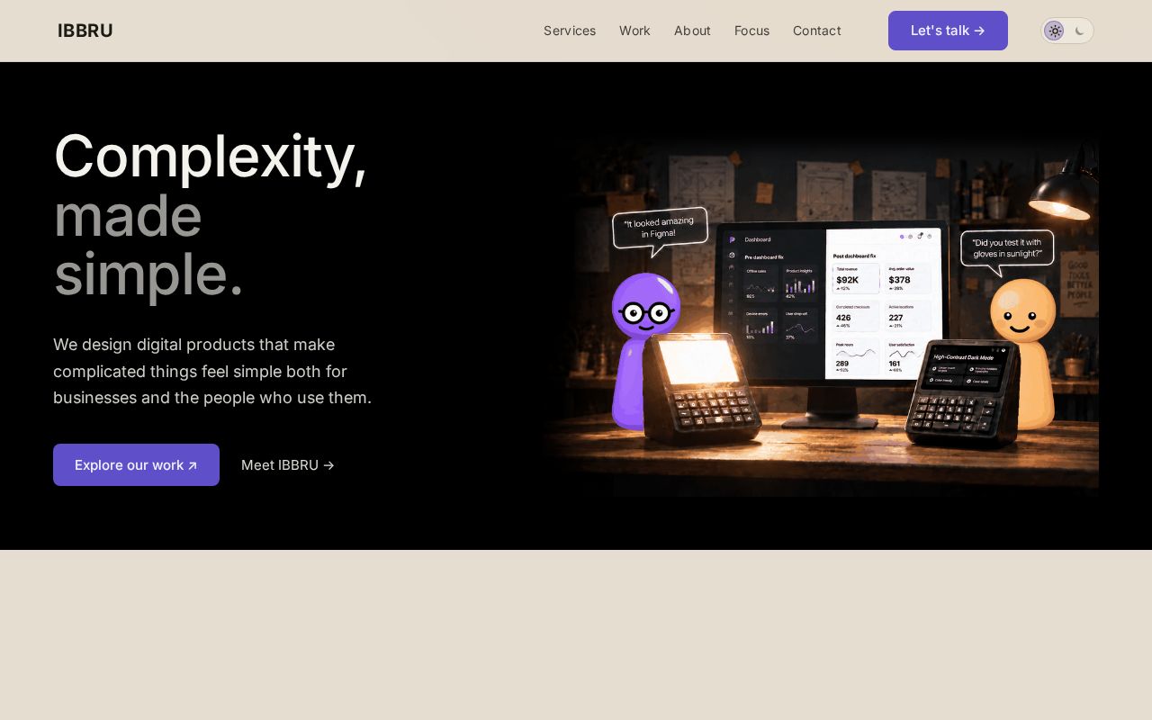Preview of Ibbrustudio Landing Page