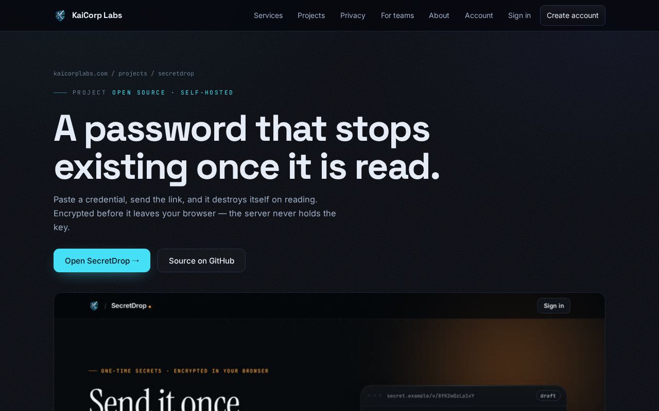 Preview of Secretdrop