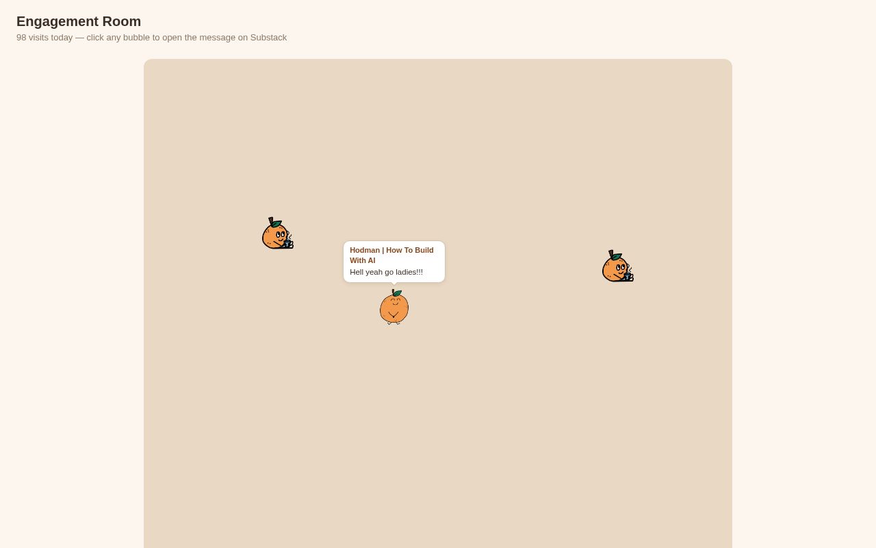 Preview of Substack Engagement Room
