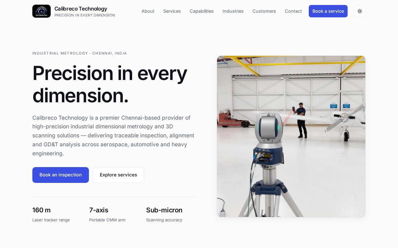 Preview of Calibreco Website