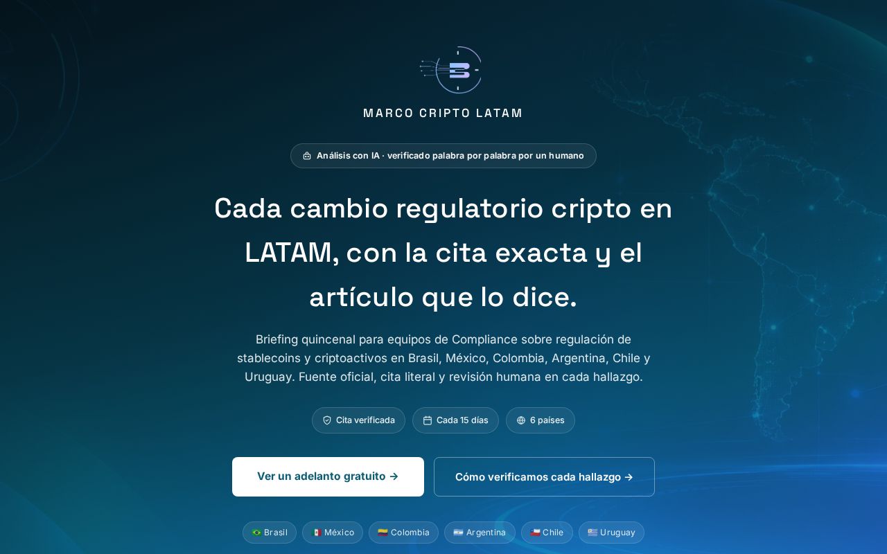 Preview of Marco Cripto Latam Web