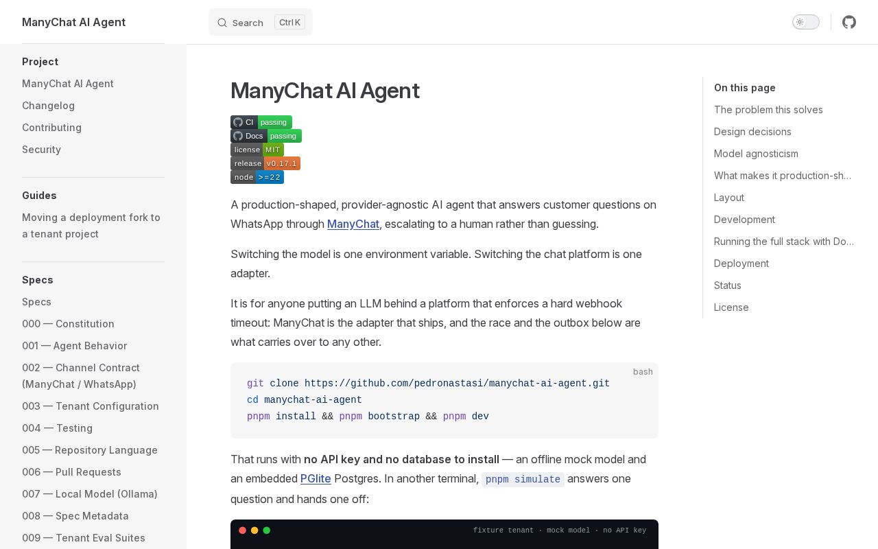 Preview of Manychat Ai Agent